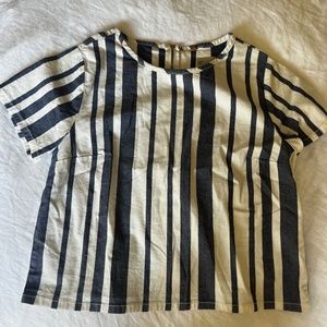 TopShop striped t-shirt - denim stretch material
